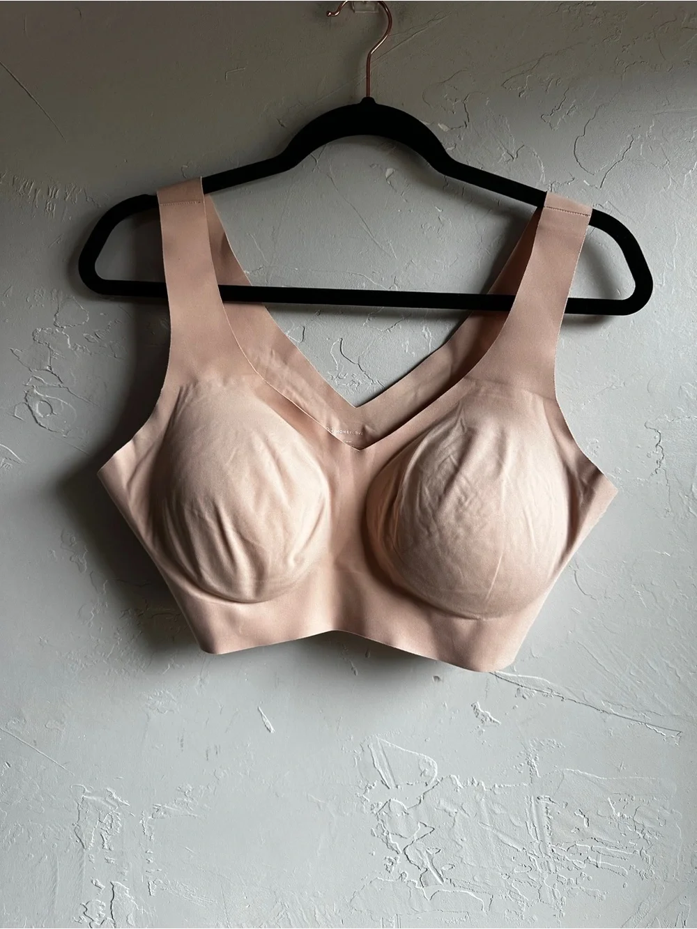 Honeylove Blush Pink V Neck‎ Wireless Sculpt Bra XL Seamless Shapewear Sz XL